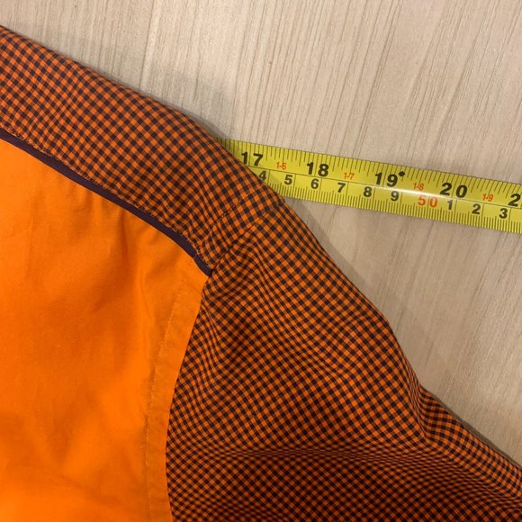 7 Camicie slim fit Orange Short Sleeve Button Down Shirt size XL - Picture 8 of 10